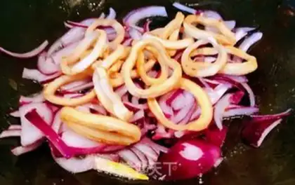 Make Spicy potato squid step 7