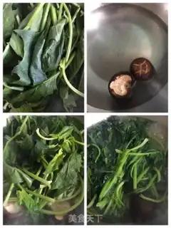 Make The spinach egg stand step 0
