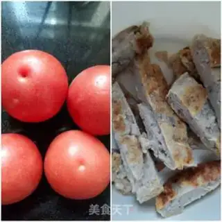 Make Fish cake and tomato step 0