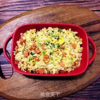 Make Sausage gold fried rice step 8