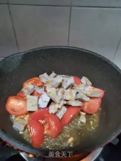 Make Fish cake and tomato step 5