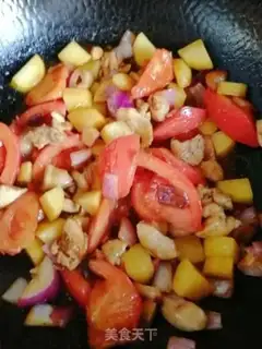 Make Tomato chicken rice step 4