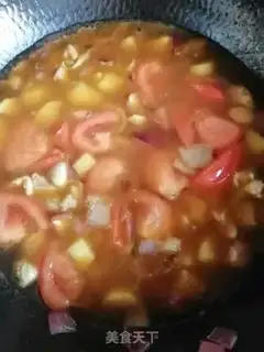 Make Tomato chicken rice step 5