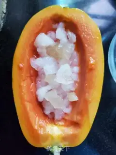 Make Snow toads and papayas step 2