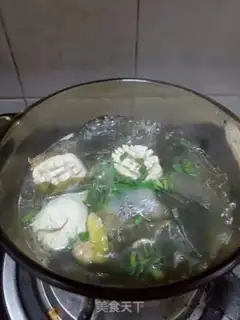 Make Seaweed sprouts, ball soup step 3
