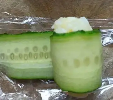 Make Cucumber sushi step 5