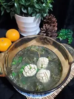 Make Seaweed sprouts, ball soup step 5