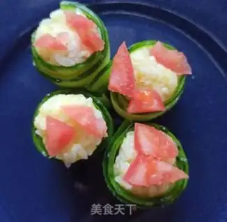 Make Cucumber sushi step 6