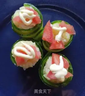 Make Cucumber sushi step 7