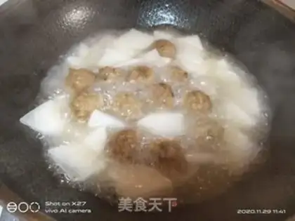 Make radish meatballs step 5