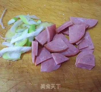 Make The ham and sausage step 2