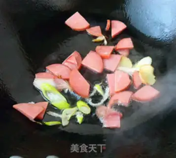Make The ham and sausage step 3