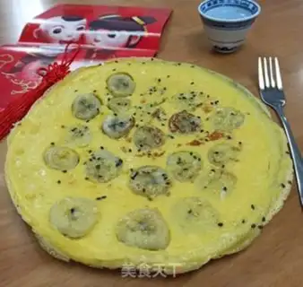 Make Banana omelet step 8