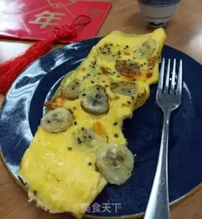 Make Banana omelet step 9