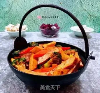 Make A dry pot with tofu step 11
