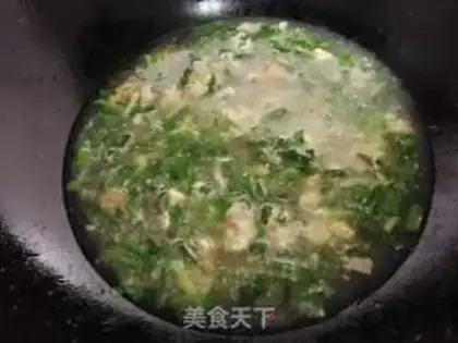 Make Meatloaf egg soup step 5