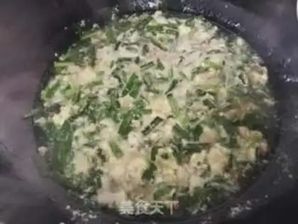 Make Meatloaf egg soup step 6