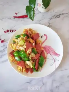 Make Sausage pepper fried eggs step 5