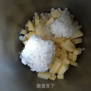 Make Apple sugar rice paste step 4