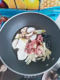 Make Beef mushrooms and bean skin step 9