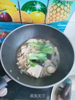 Make Beef mushrooms and bean skin step 12