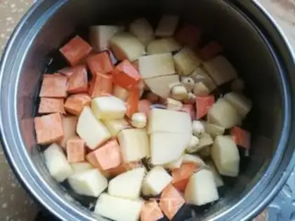 Make Apple-meat-love soup step 2