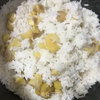 Make Chestnut rice step 5