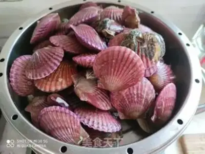 Make Steam scallops step 1