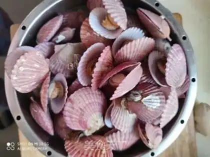 Make Steam scallops step 2