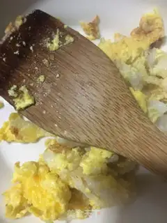 Make Goose eggs for three colours of rice step 3