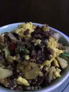 Make Goose eggs for three colours of rice step 11