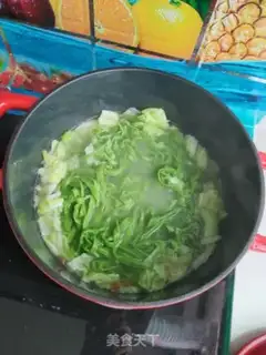 Make Shrimp spinach hand noodles step 12