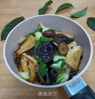 Make Mulberry mushrooms and tofu step 9
