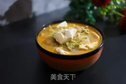 Make Chicken sour stew tofu step 6