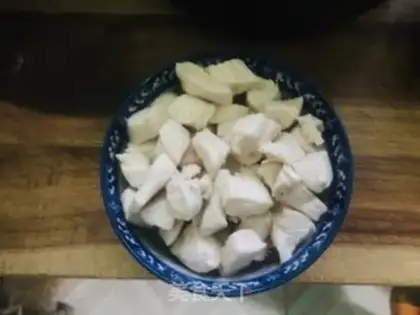 Make Chicken mushrooms and carrot rice step 2