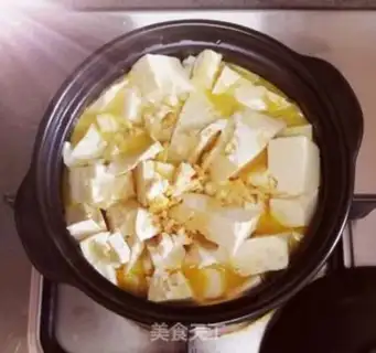 Make Salted egg tofu step 2
