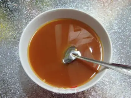 Make Shrimp-dried quail egg chords step 6