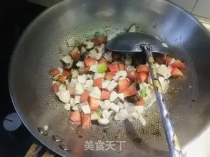 Make Chicken mushrooms and carrot rice step 5