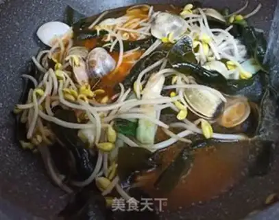 Make Seaweed bean sprouts step 4
