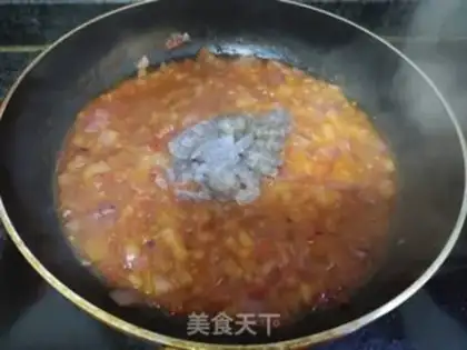 Make Shrimp ketchup pasta step 11