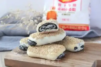 Make Black sesame pancakes step 12