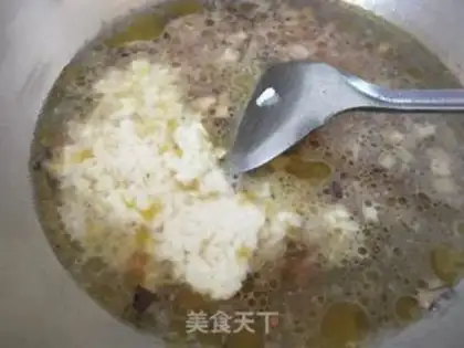 Make Pork mushroom egg and vegetable soup step 5