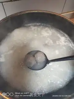 Make Beefball boiled rice powder step 3