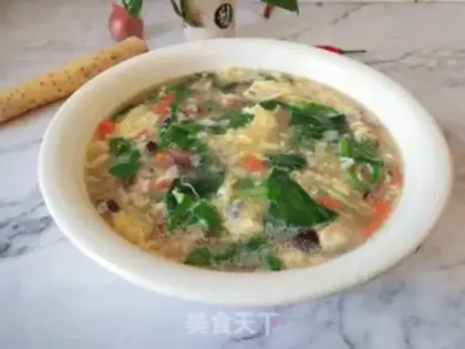 Make Pork mushroom egg and vegetable soup step 8