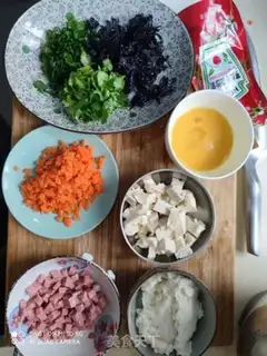 Make Tofu violet soup step 1