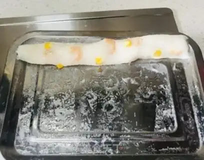 Make Shrimp corn intestines step 9