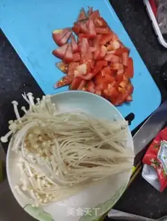 Make Tomato ink fish step 1