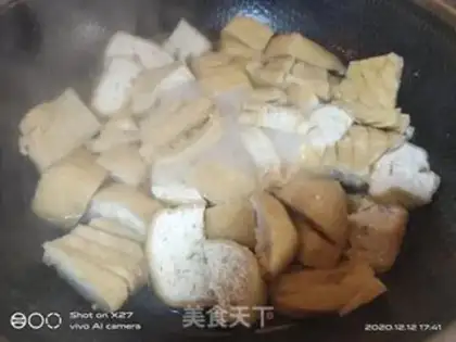Make Tofu stew step 1