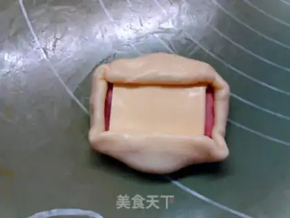 Make Mini onion cheese ham bag step 12