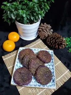 Make Black-sesame-pattern macaroni step 11